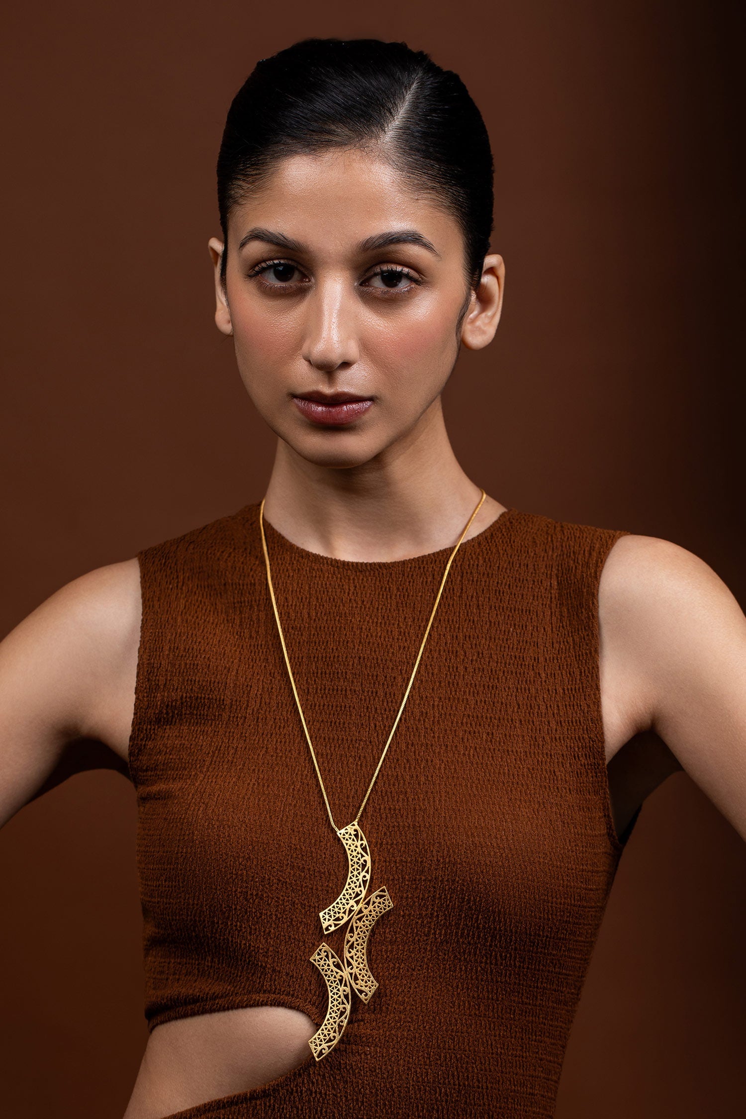 Kalchakra Lattice Vertical Necklace 