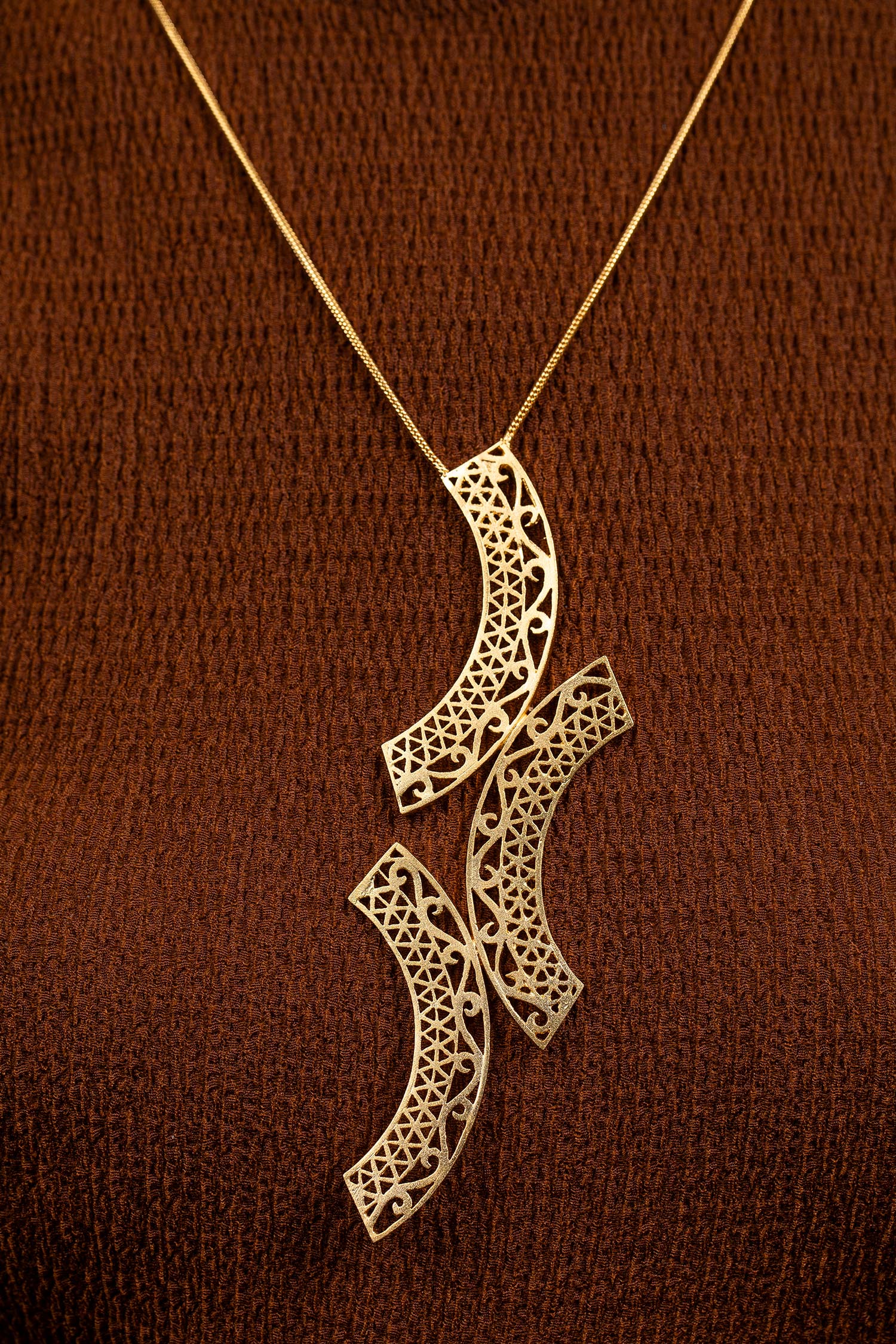 Kalchakra Lattice Vertical Necklace 