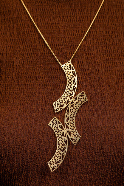Kalchakra Lattice Vertical Necklace 