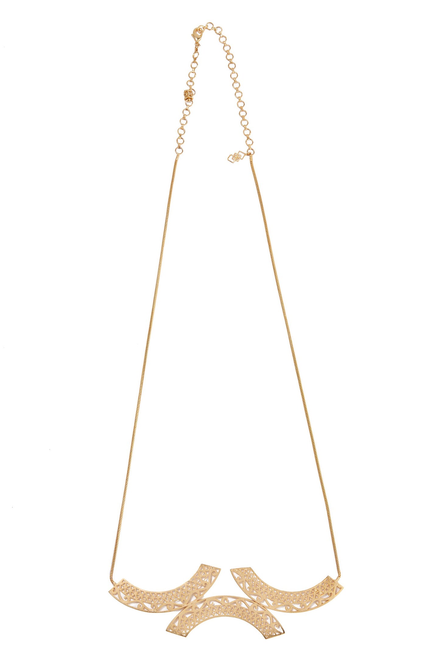 Kalchakra Lattice Horizontal Necklace 