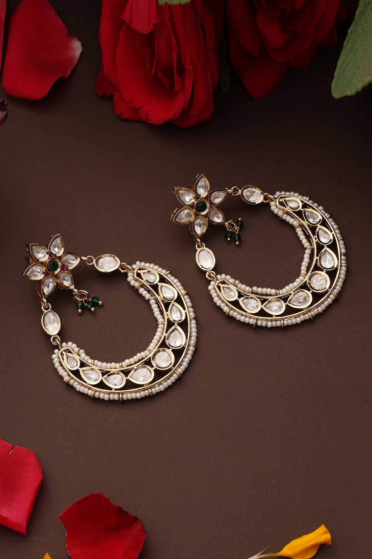 Pearl Embellished Earrings 