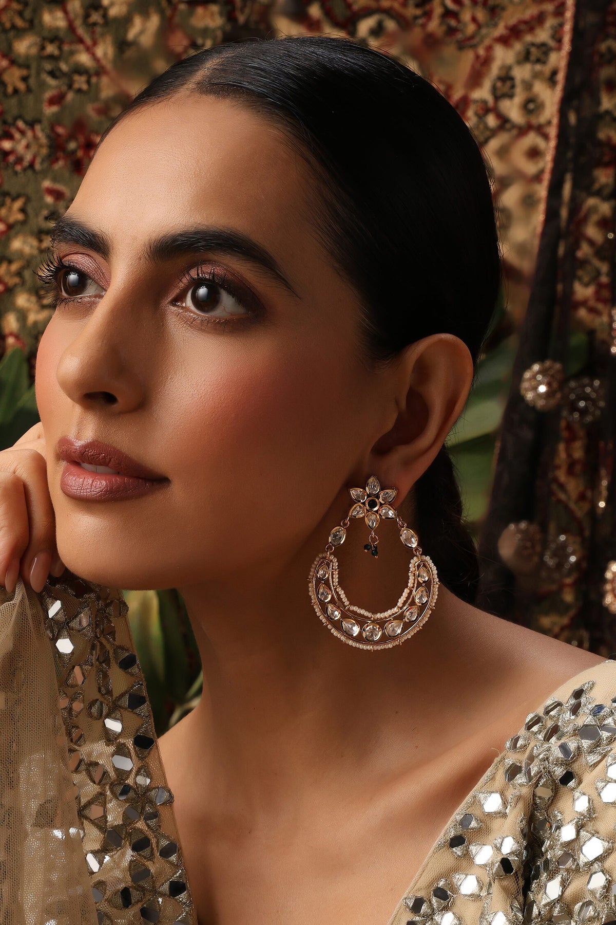 Pearl Embellished Earrings 