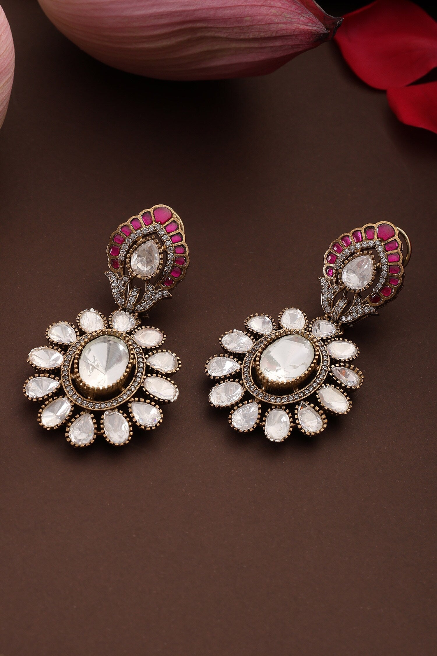 Floral Cutwork Earrings 