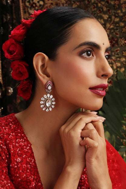 Floral Cutwork Earrings 