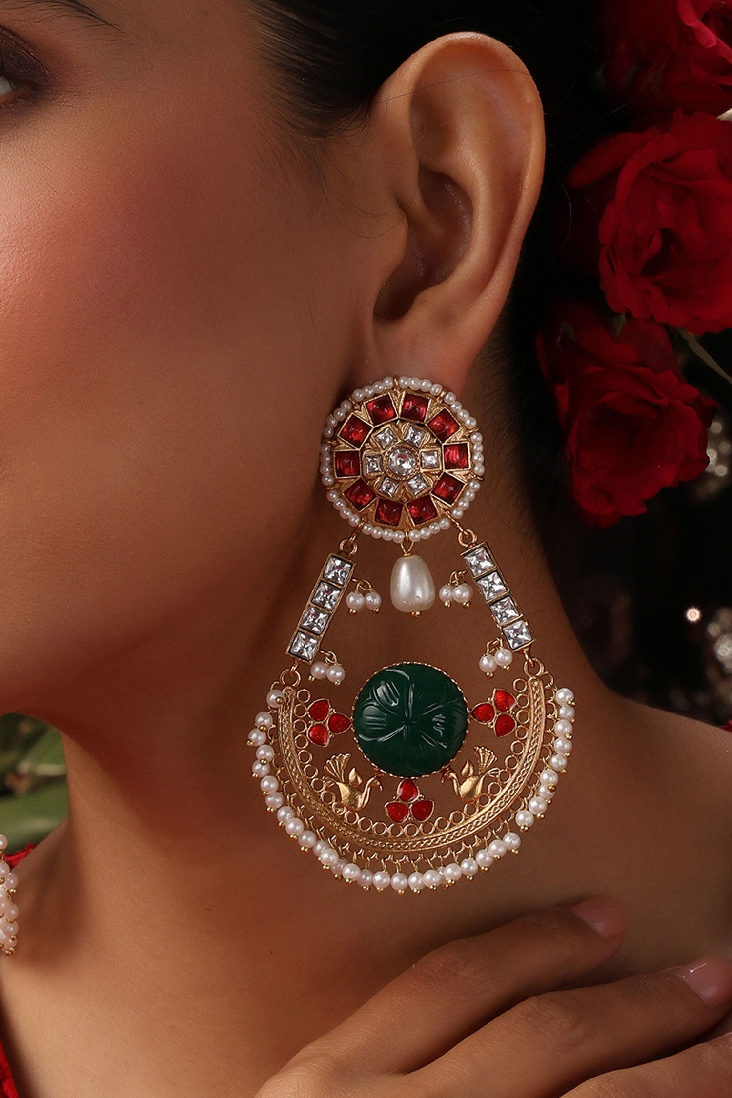 Embellished Chandbali Earrings  