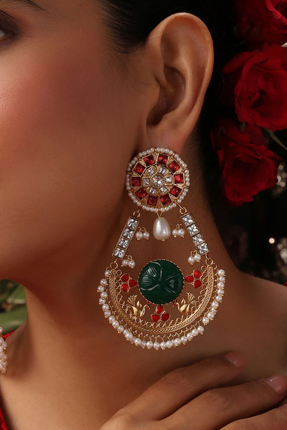 Embellished Chandbali Earrings  