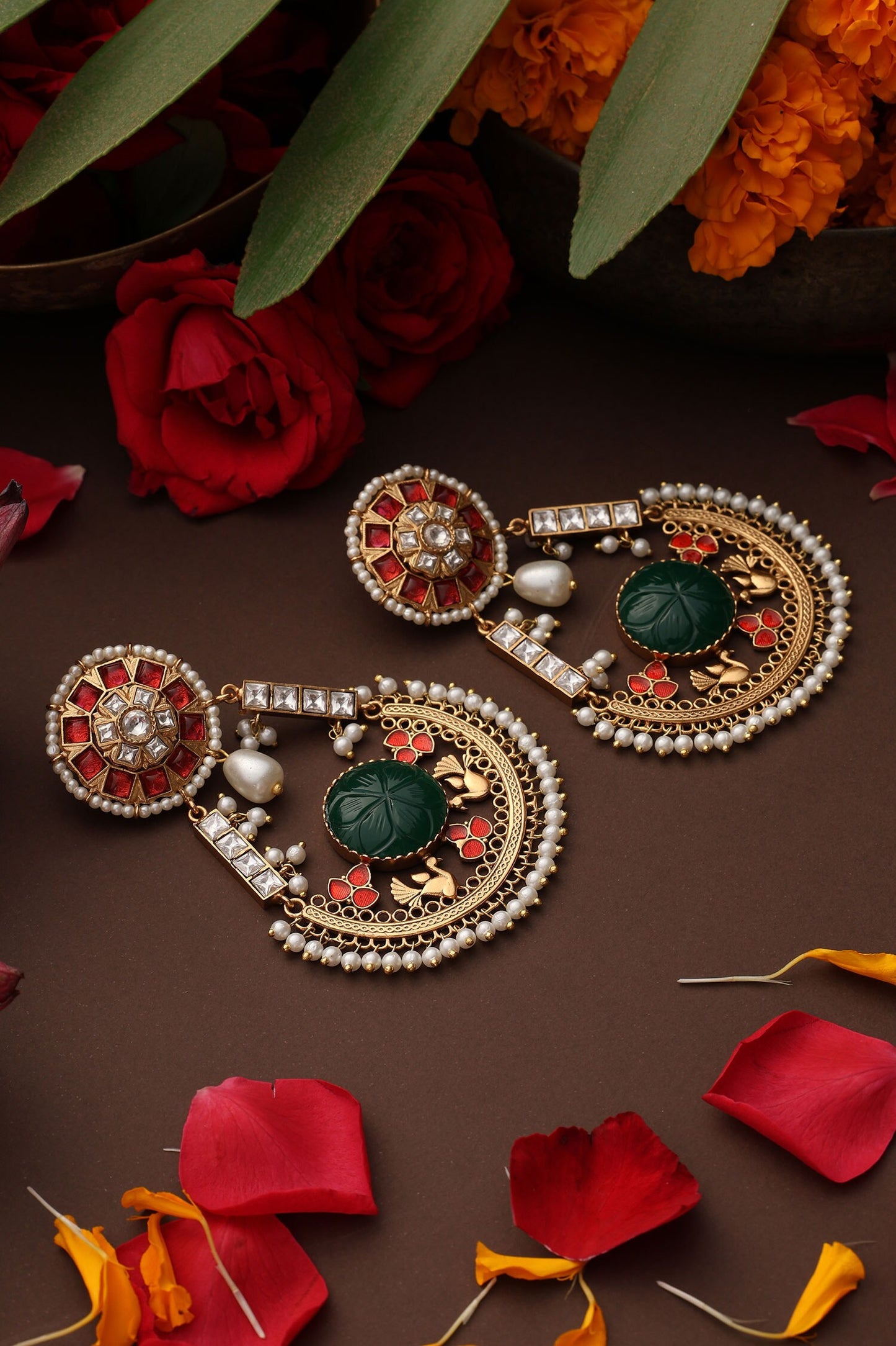 Embellished Chandbali Earrings  