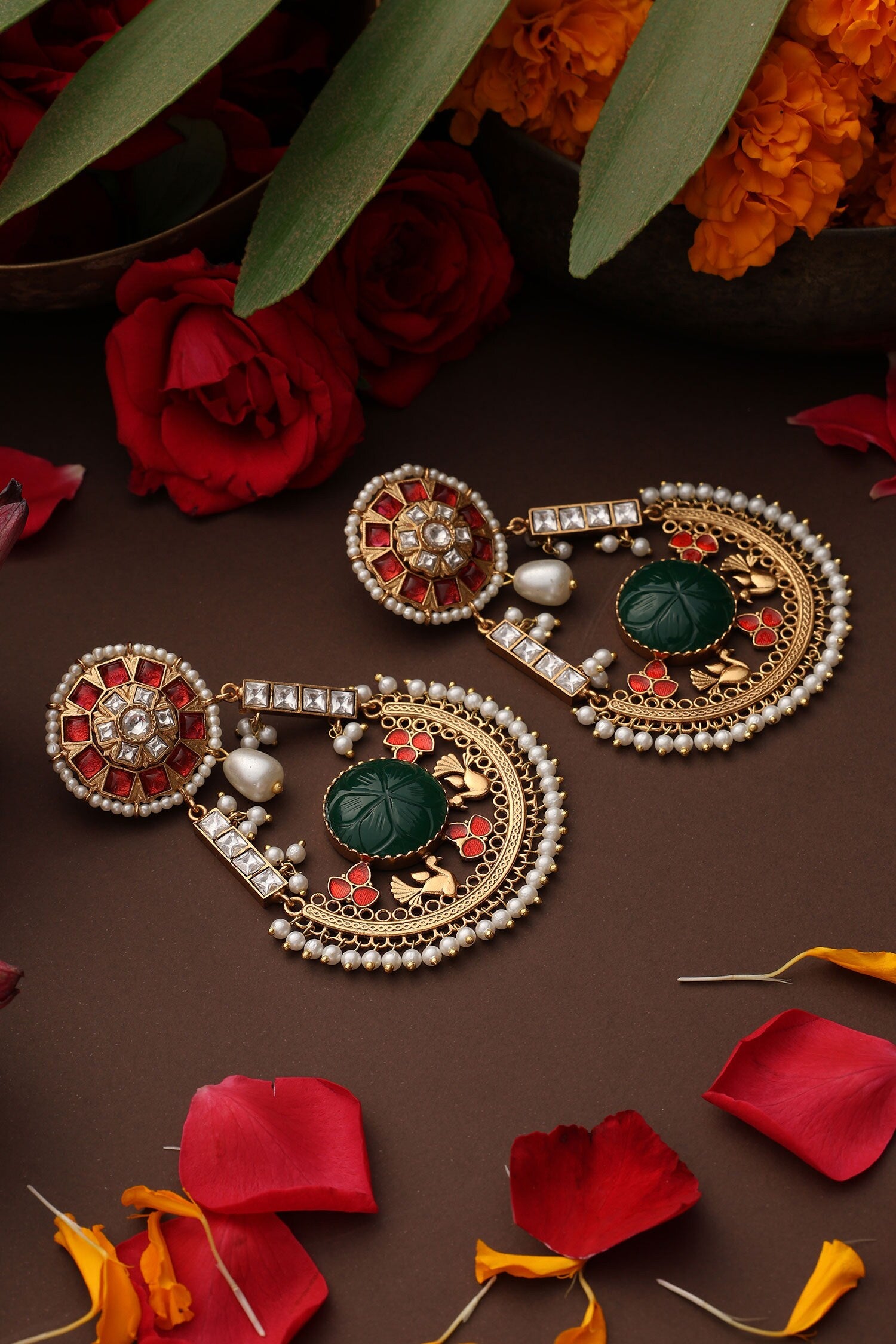 Embellished Chandbali Earrings  