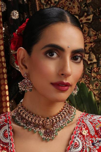 Temple Motif Choker Set 