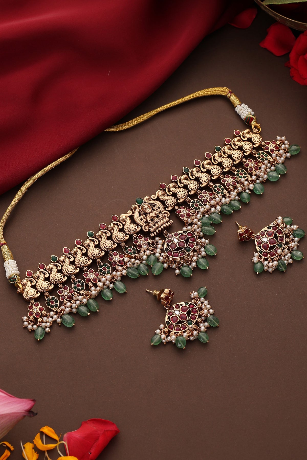 Temple Motif Choker Set 