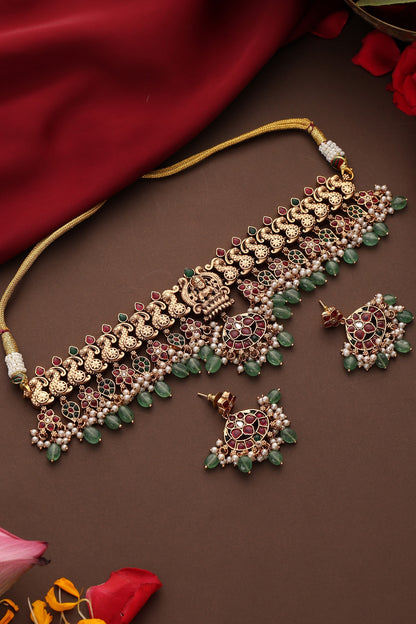 Temple Motif Choker Set 