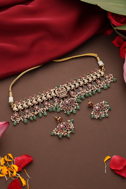 Temple Motif Choker Set 