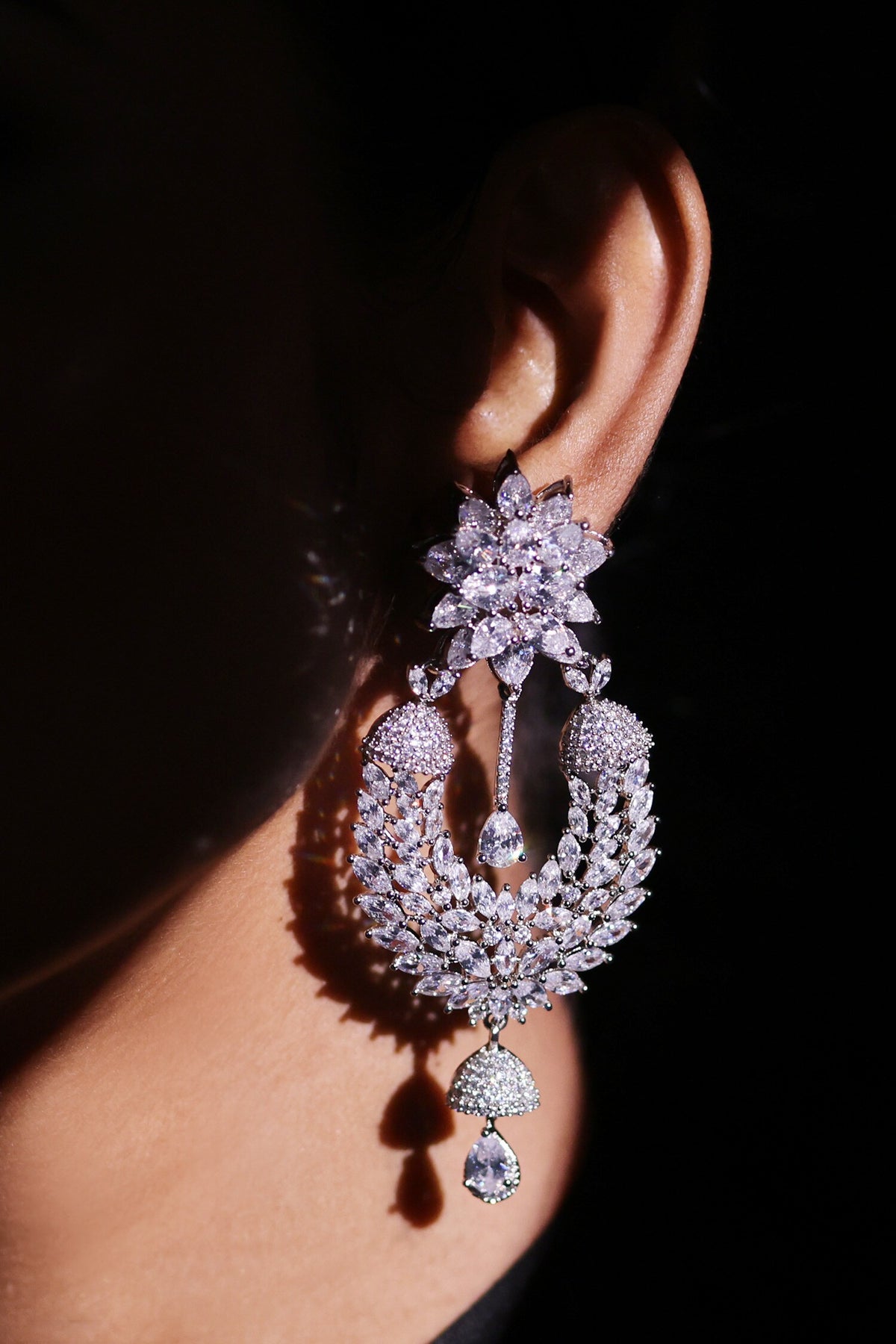 Prism Pulse Embellished Earrings 