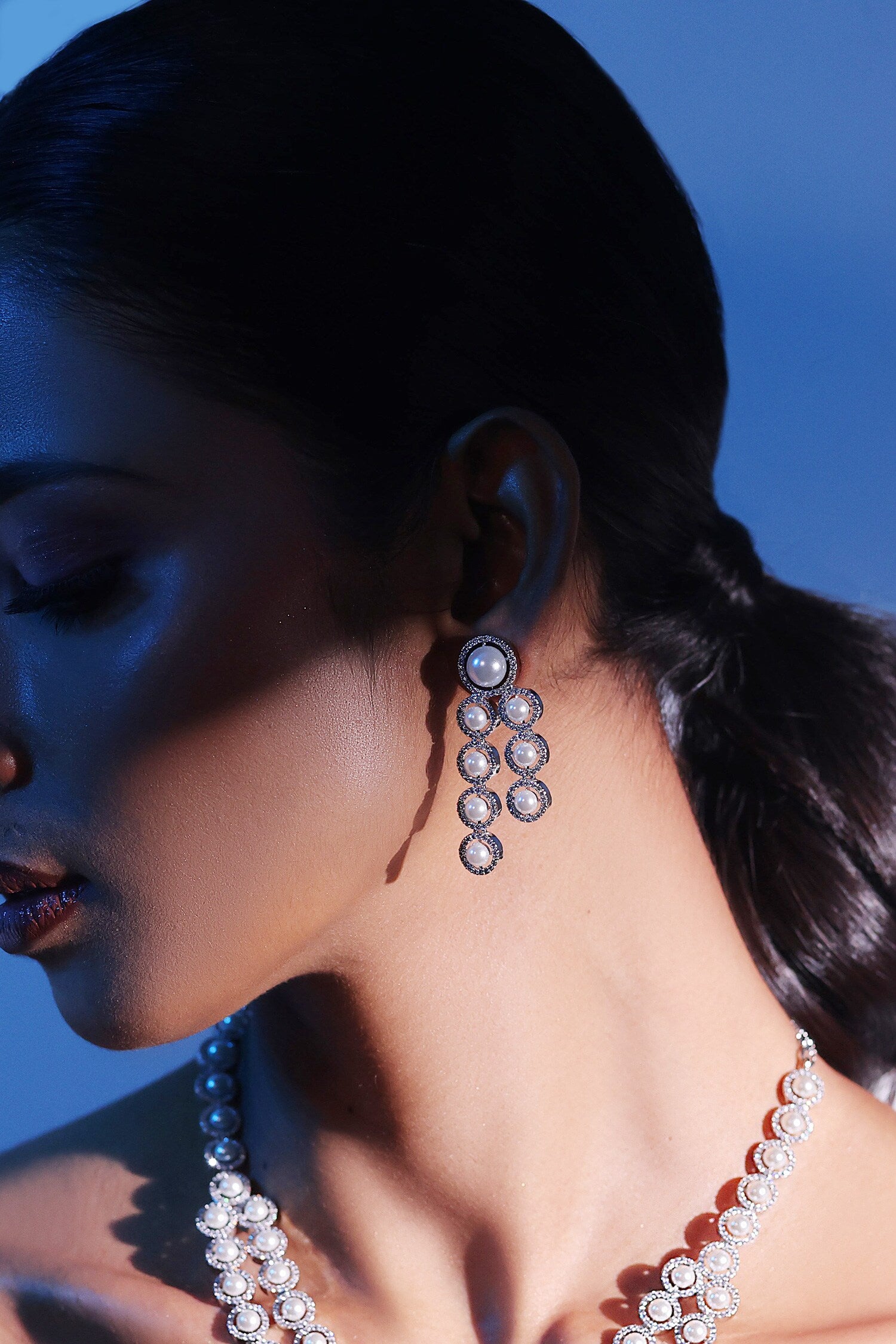 Aurora Bits Embellished Earrings 