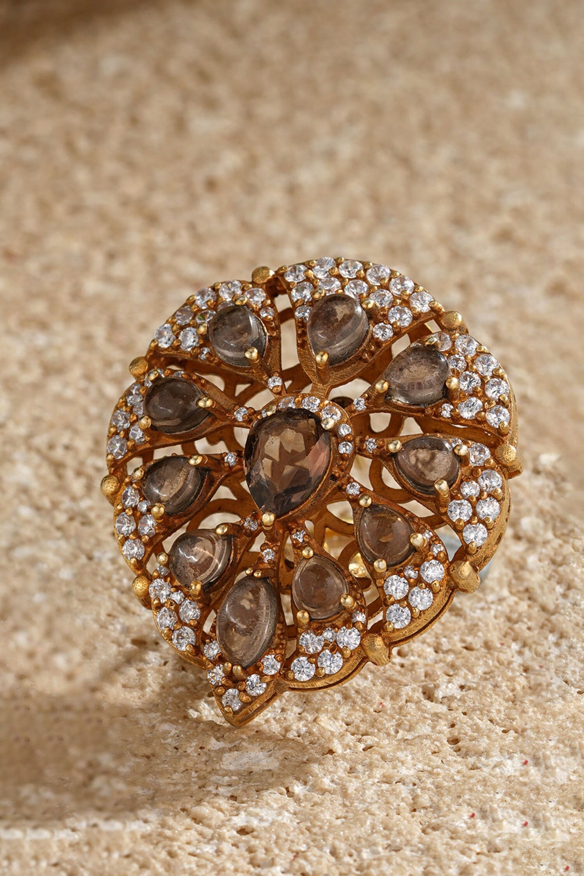 Pear Shaped Embellished Stud Earrings 