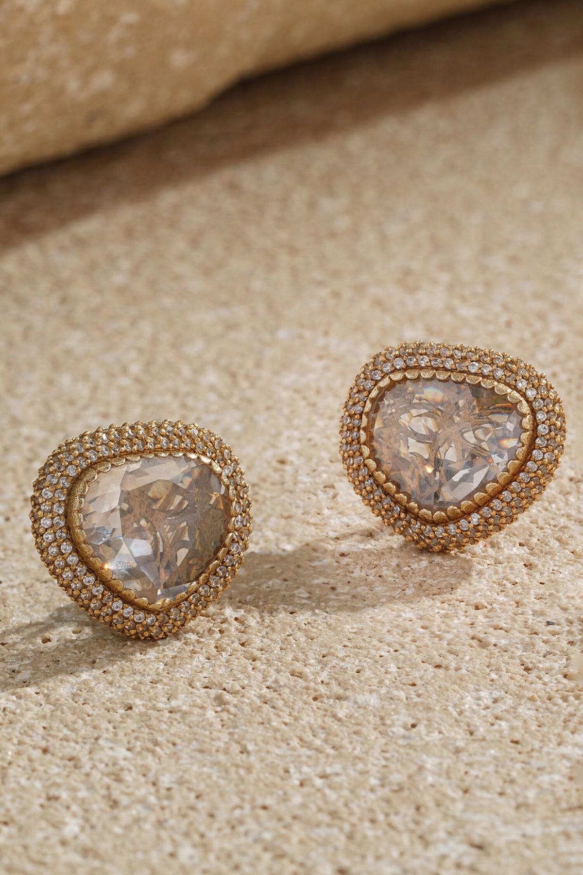 Zircon Embellished Stud Earrings 