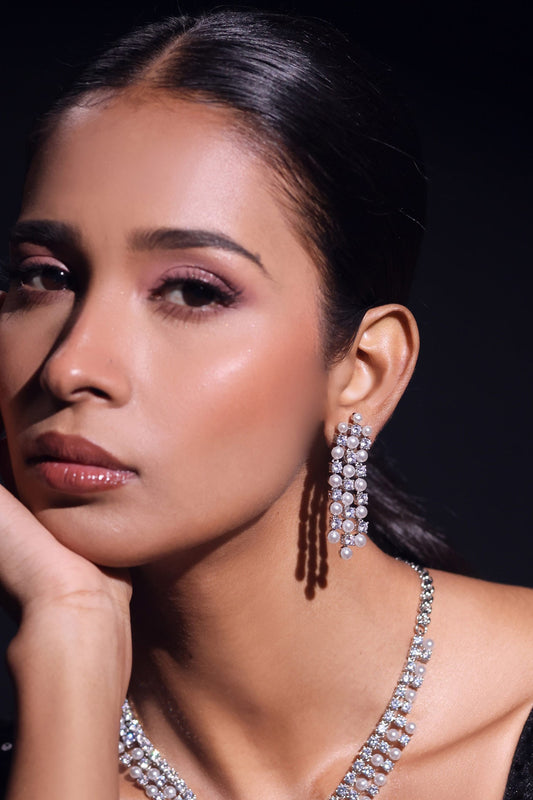 Urban Spark Embellished Earrings 