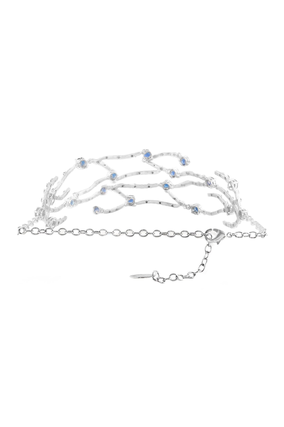 Tree Of Blue Embellished Choker 