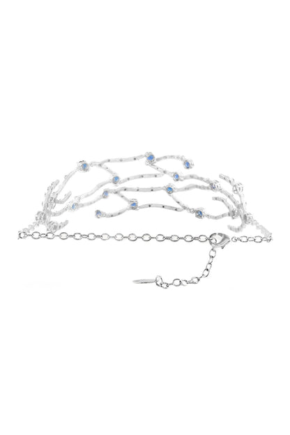 Tree Of Blue Embellished Choker 