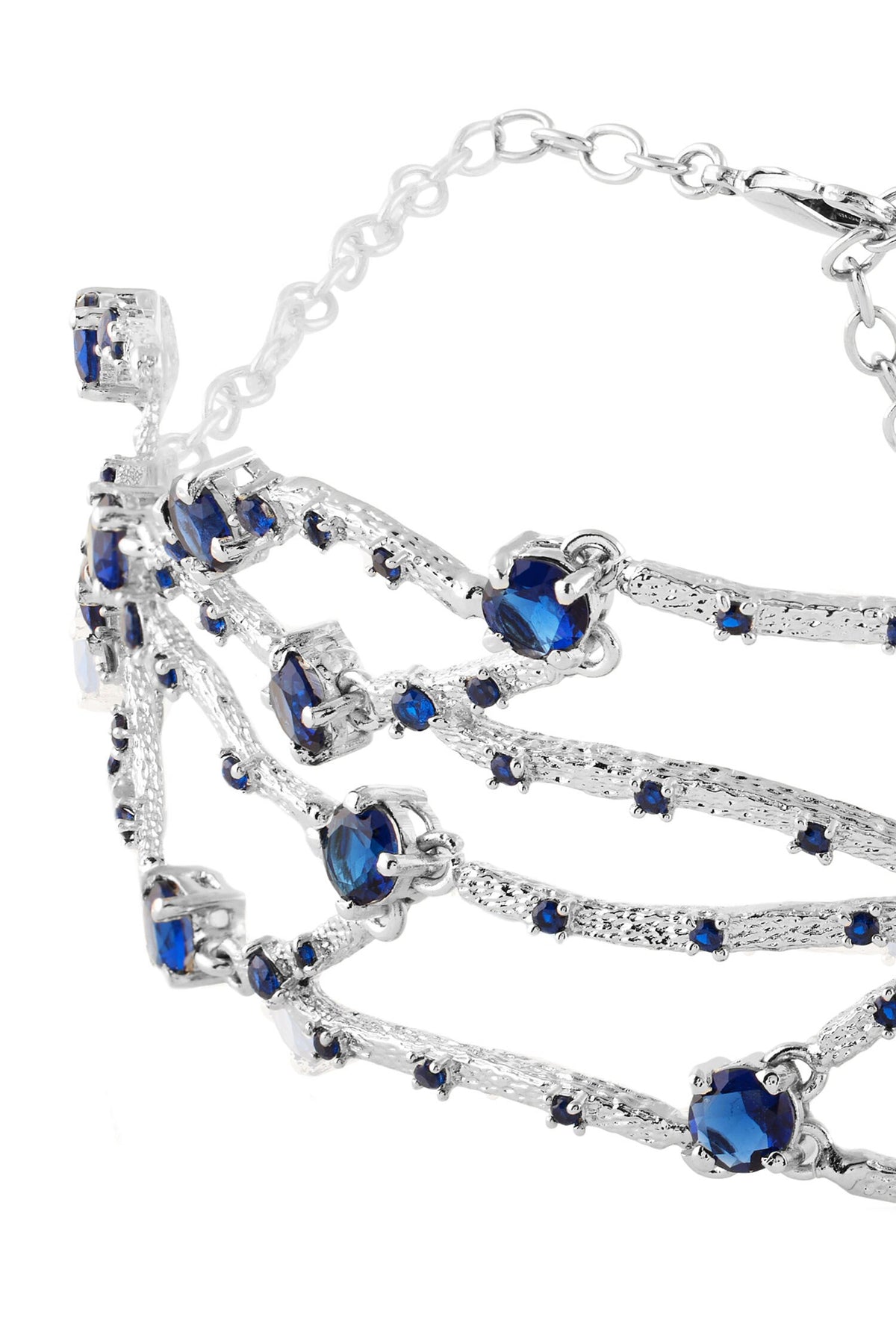 Tree Of Blue Embellished Choker 