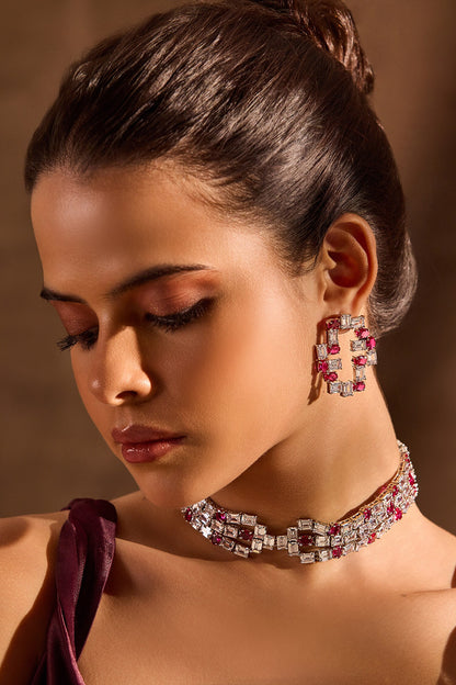 Waterfall Embellished Choker 