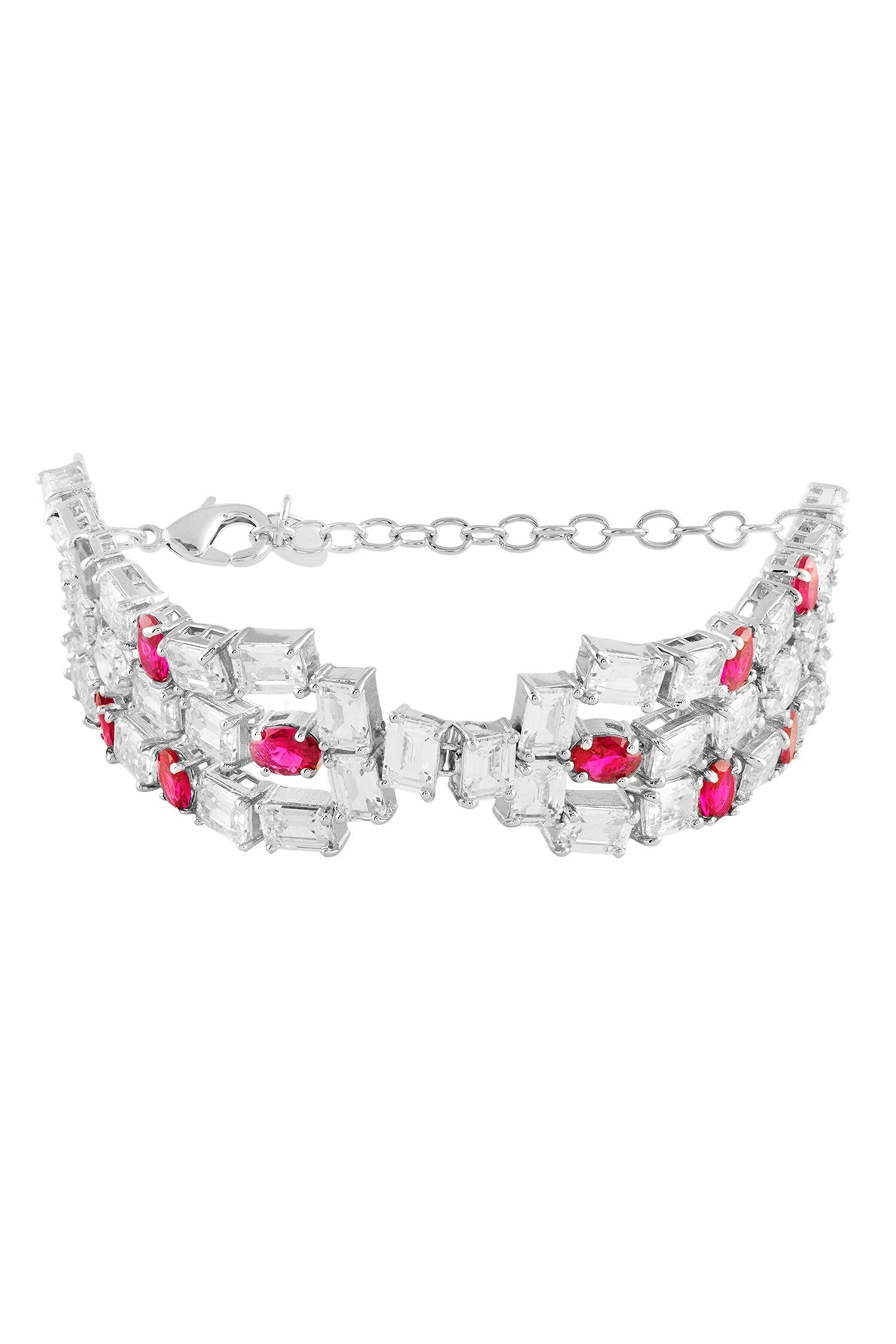 Waterfall Ruby Embellished Bracelet 