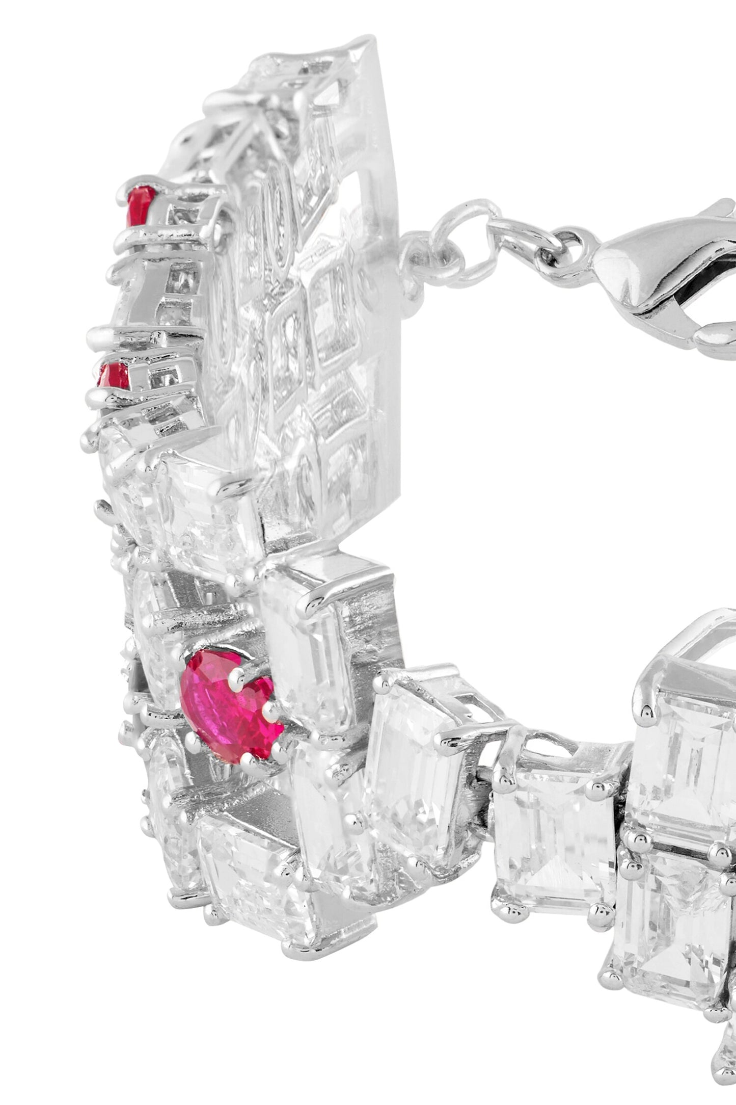Waterfall Ruby Embellished Bracelet 