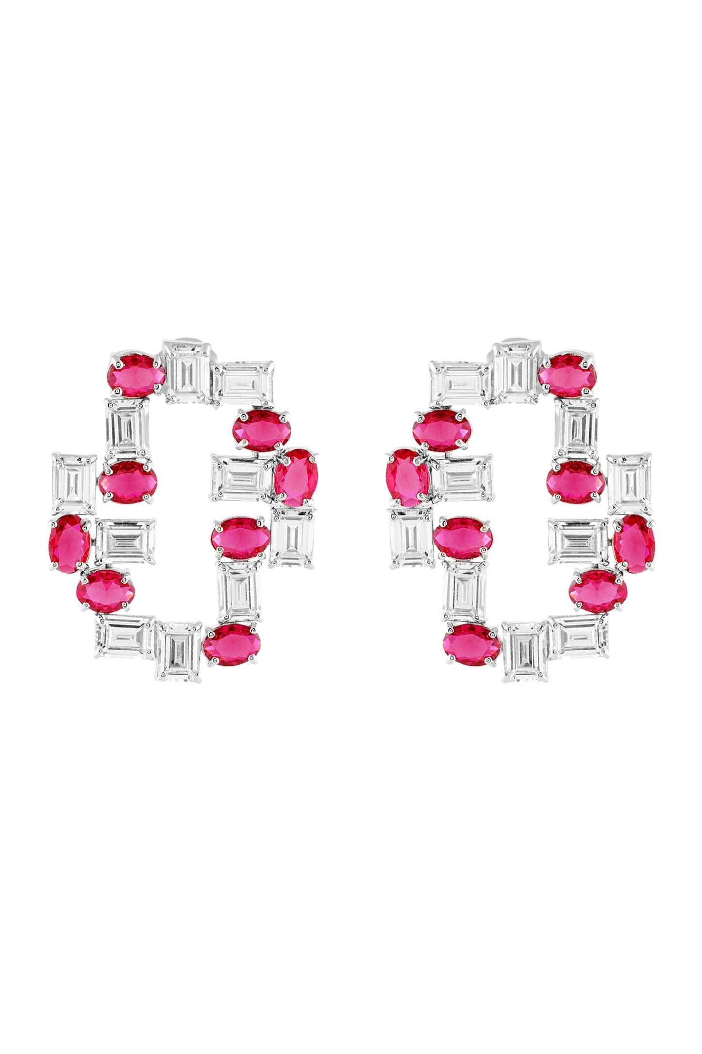 Tetris Embellished Earrings 