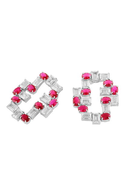 Tetris Embellished Earrings 