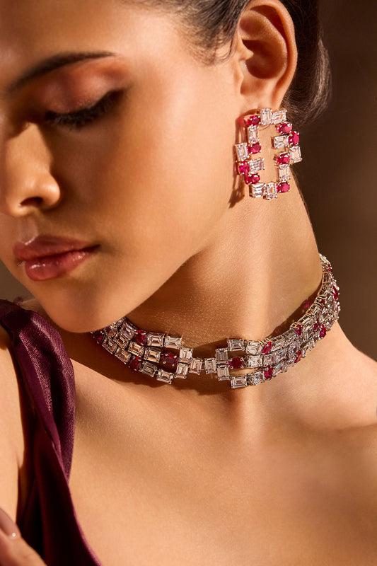 Tetris Embellished Earrings 