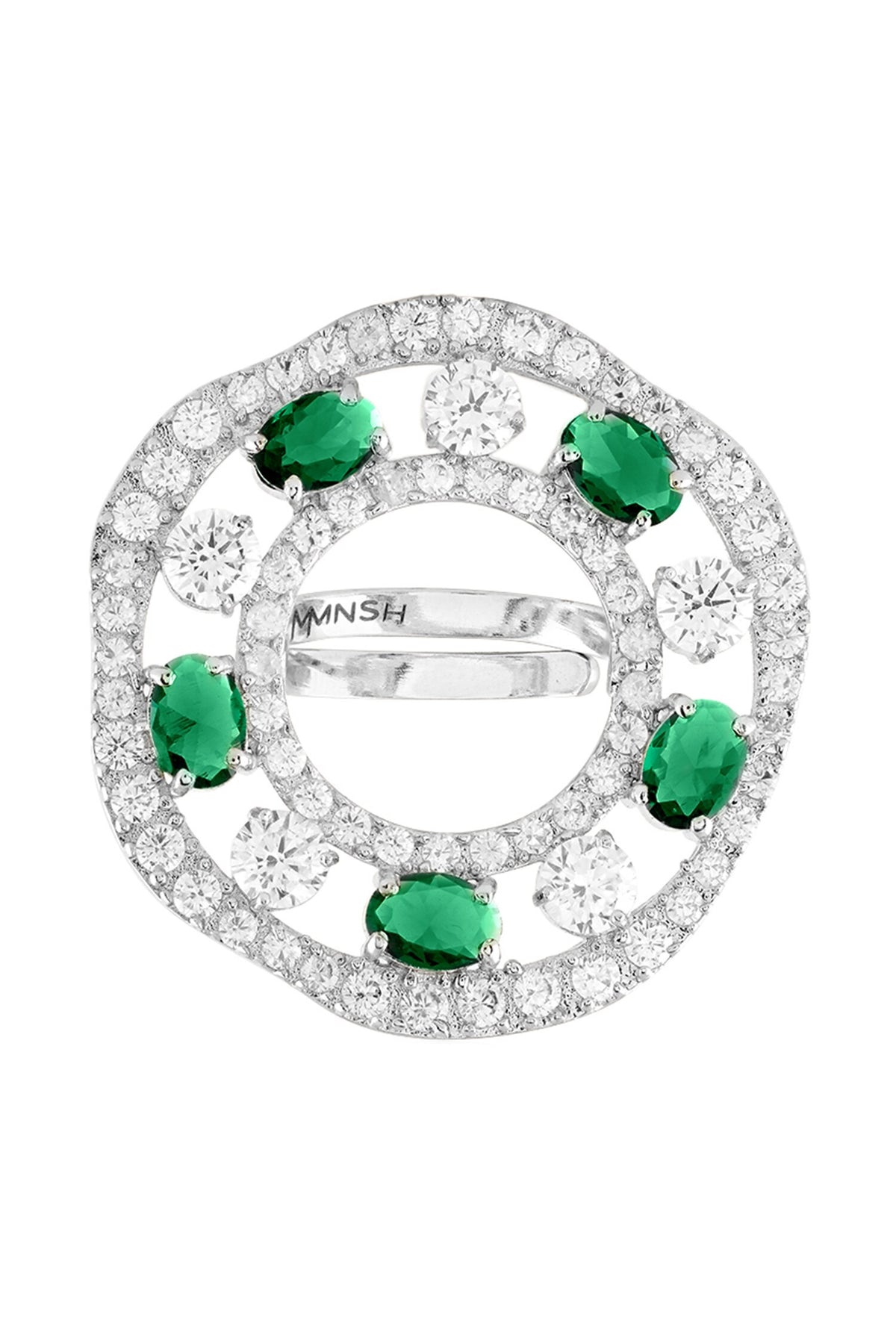 Garden Of Green Embellished Ring 