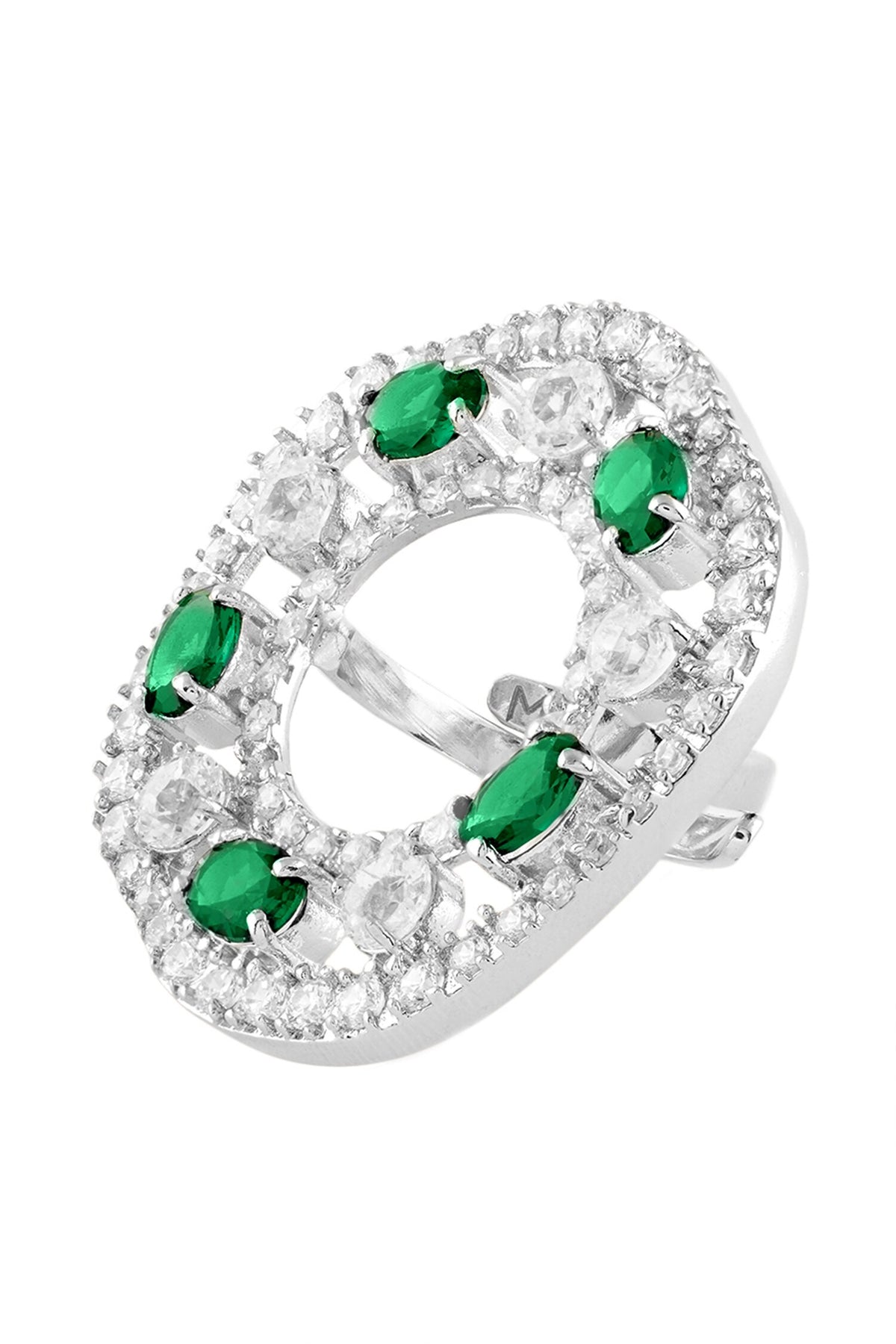Garden Of Green Embellished Ring 