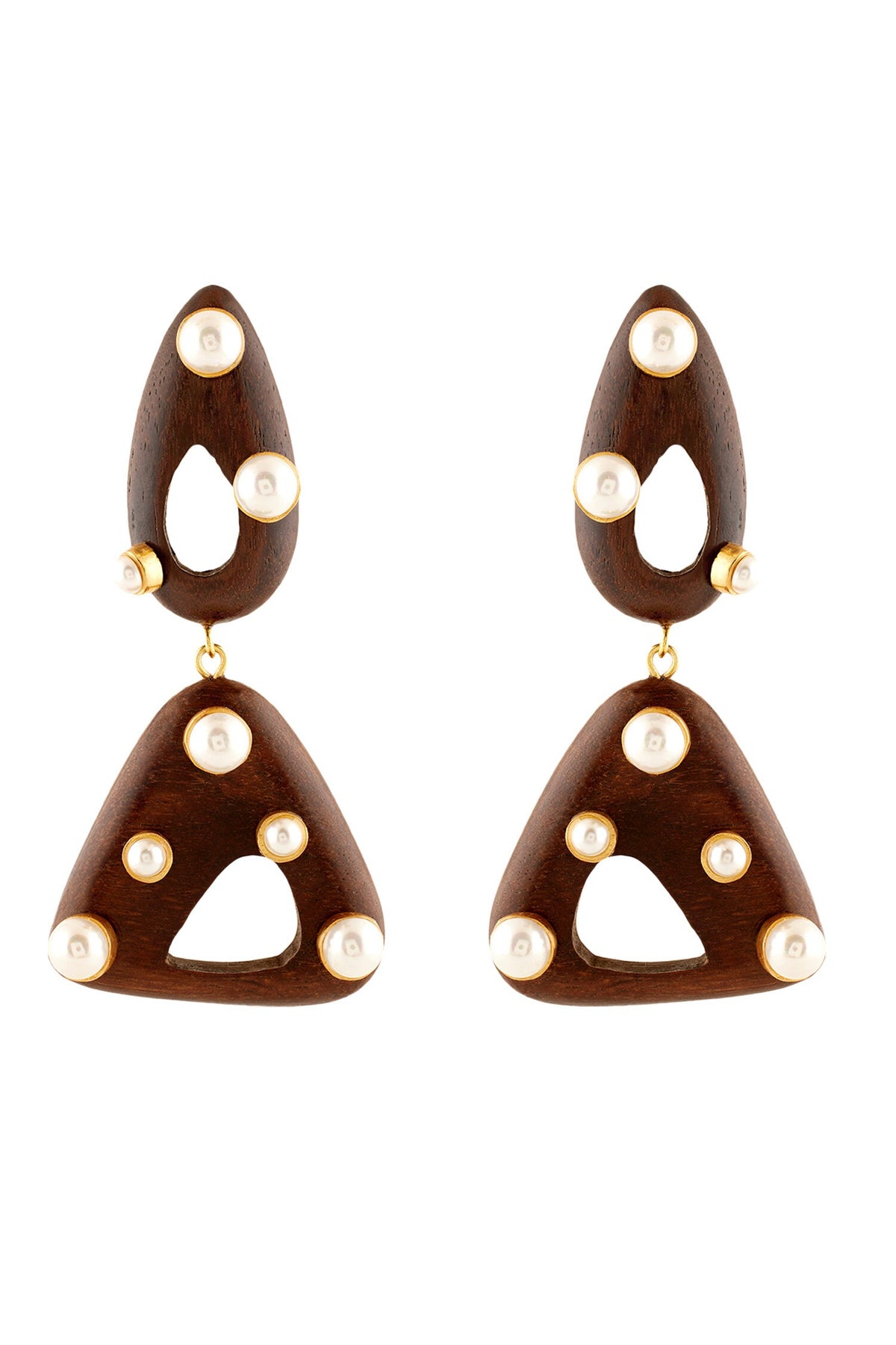 Luna Pearl Embellished Danglers 