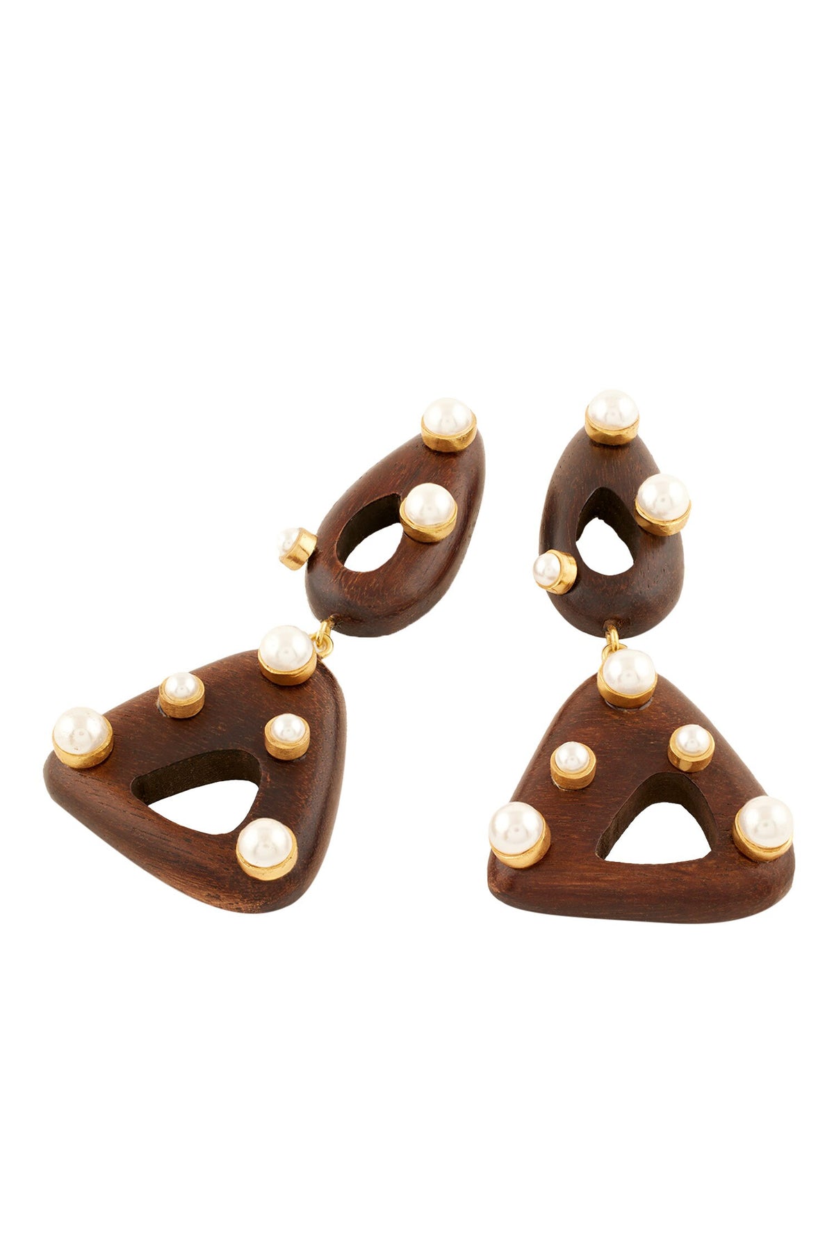 Luna Pearl Embellished Danglers 