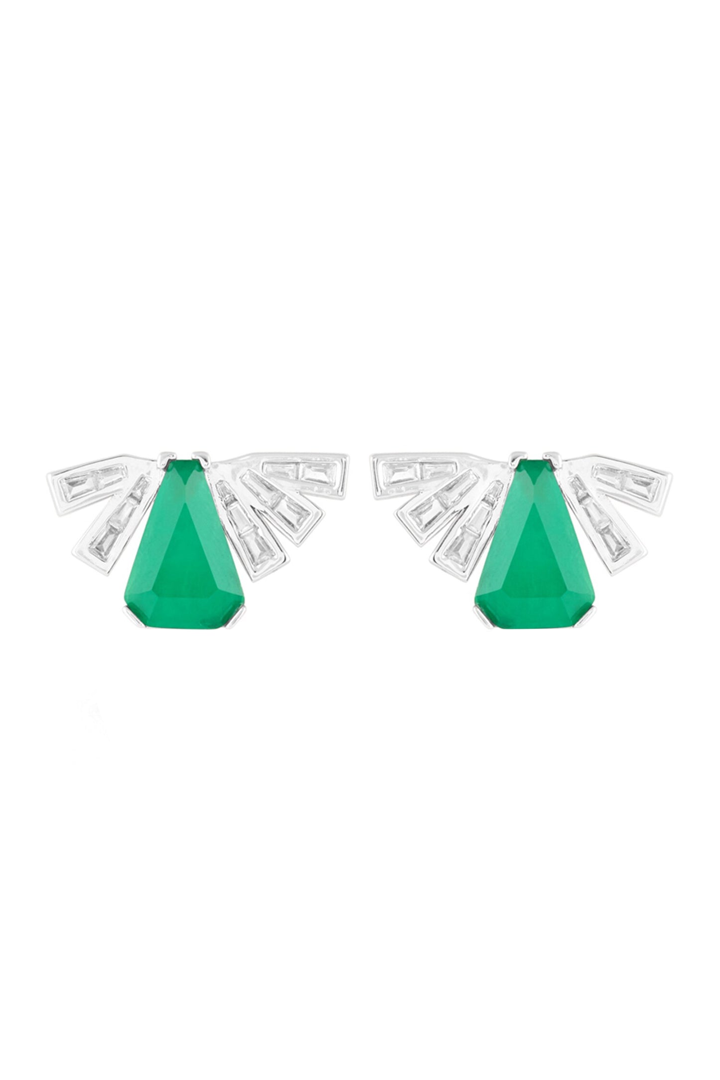 Gatsby Emerald Studs 