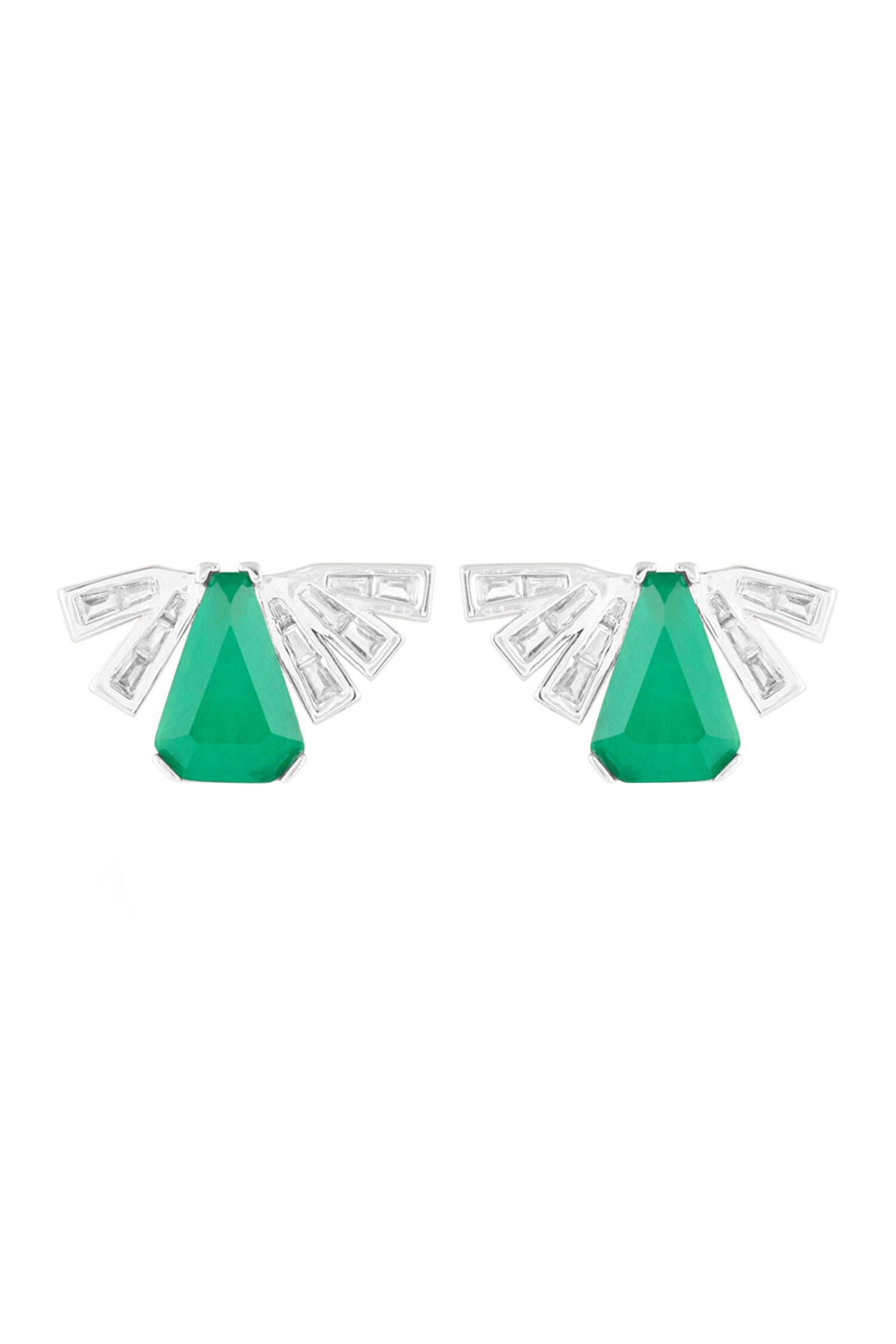 Gatsby Emerald Studs 