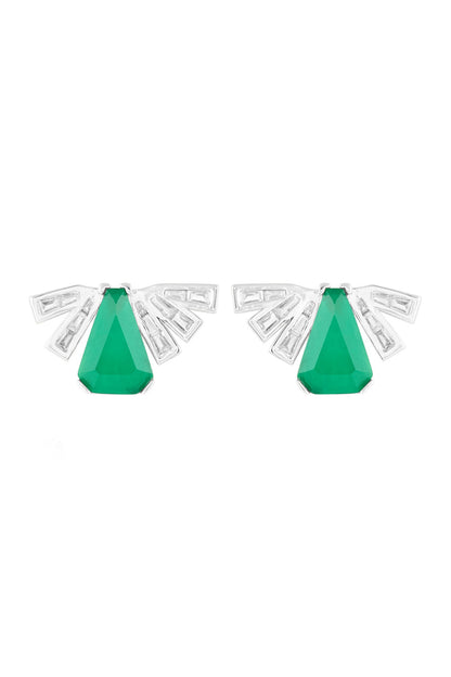 Gatsby Emerald Studs 