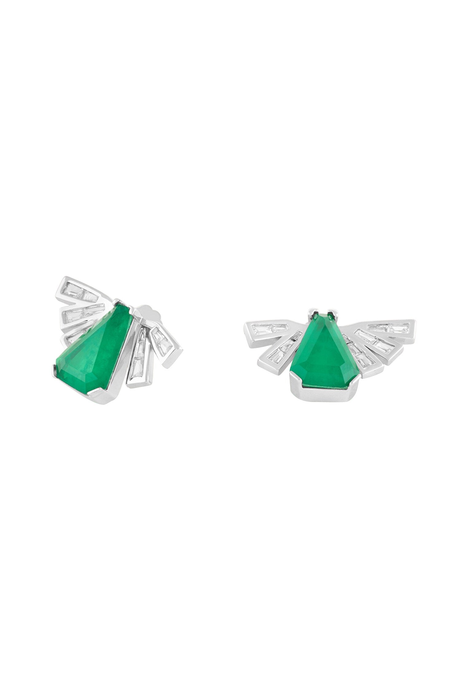 Gatsby Emerald Studs 