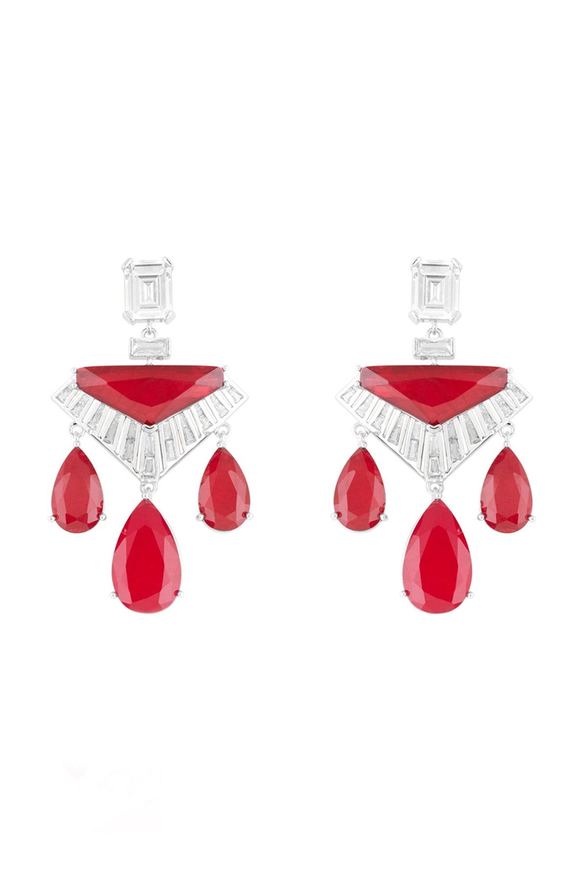 Angulaire Ruby Danglers 