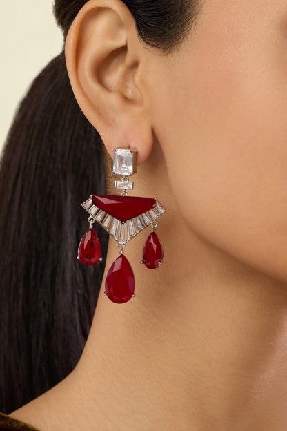 Angulaire Ruby Danglers 