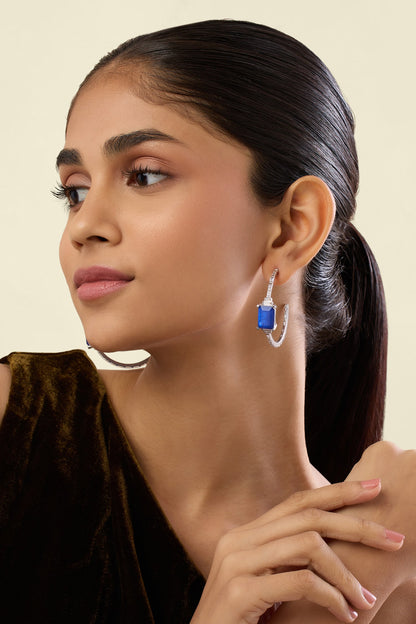 Aureline Sapphire Hoops 