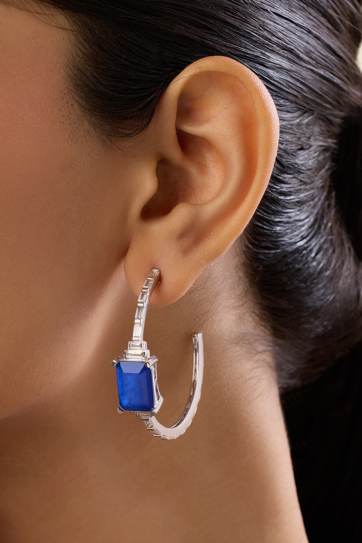 Aureline Sapphire Hoops 