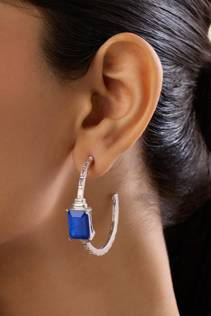 Aureline Sapphire Hoops 