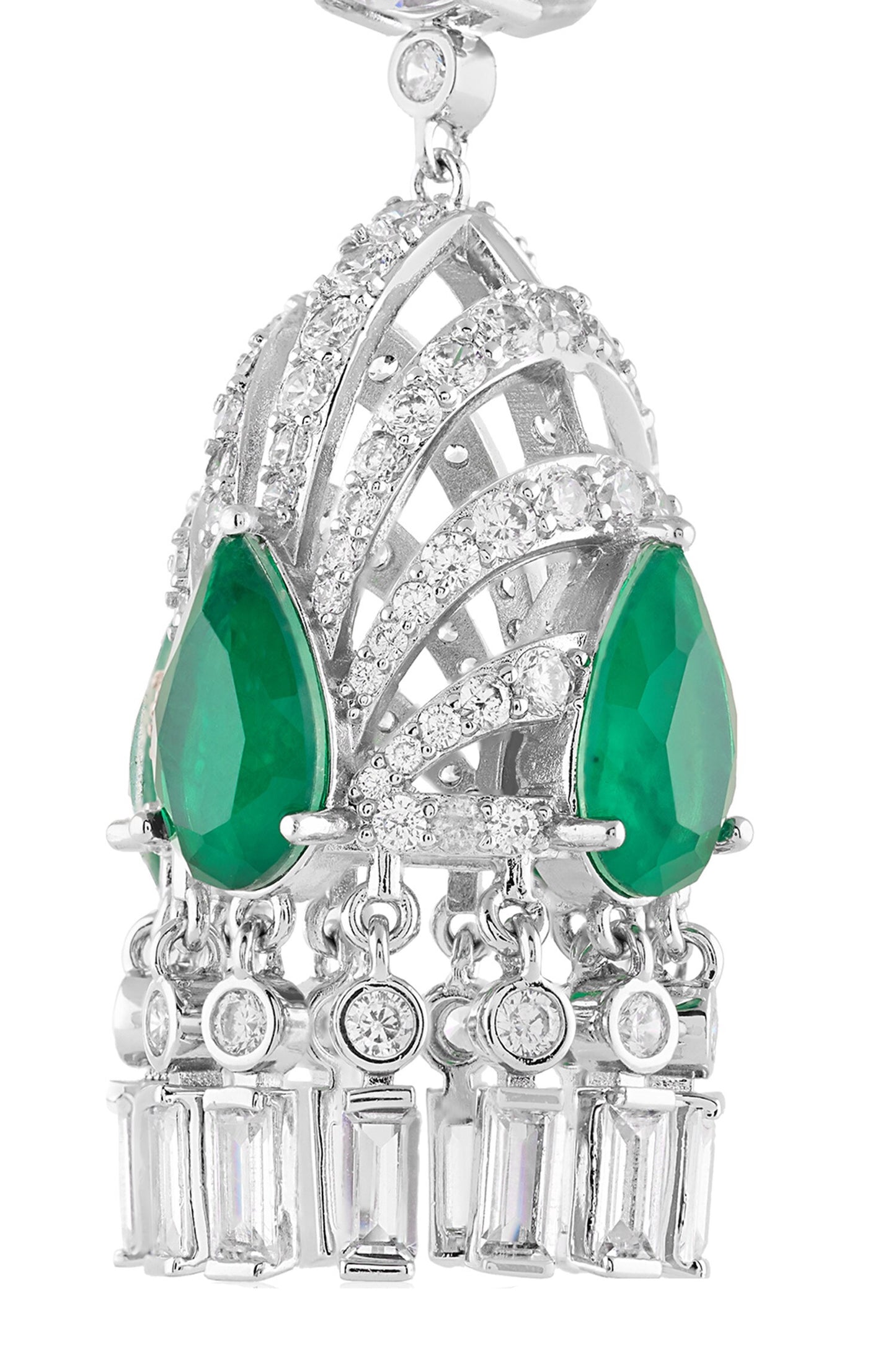 Atelier Crystal Studded Danglers 