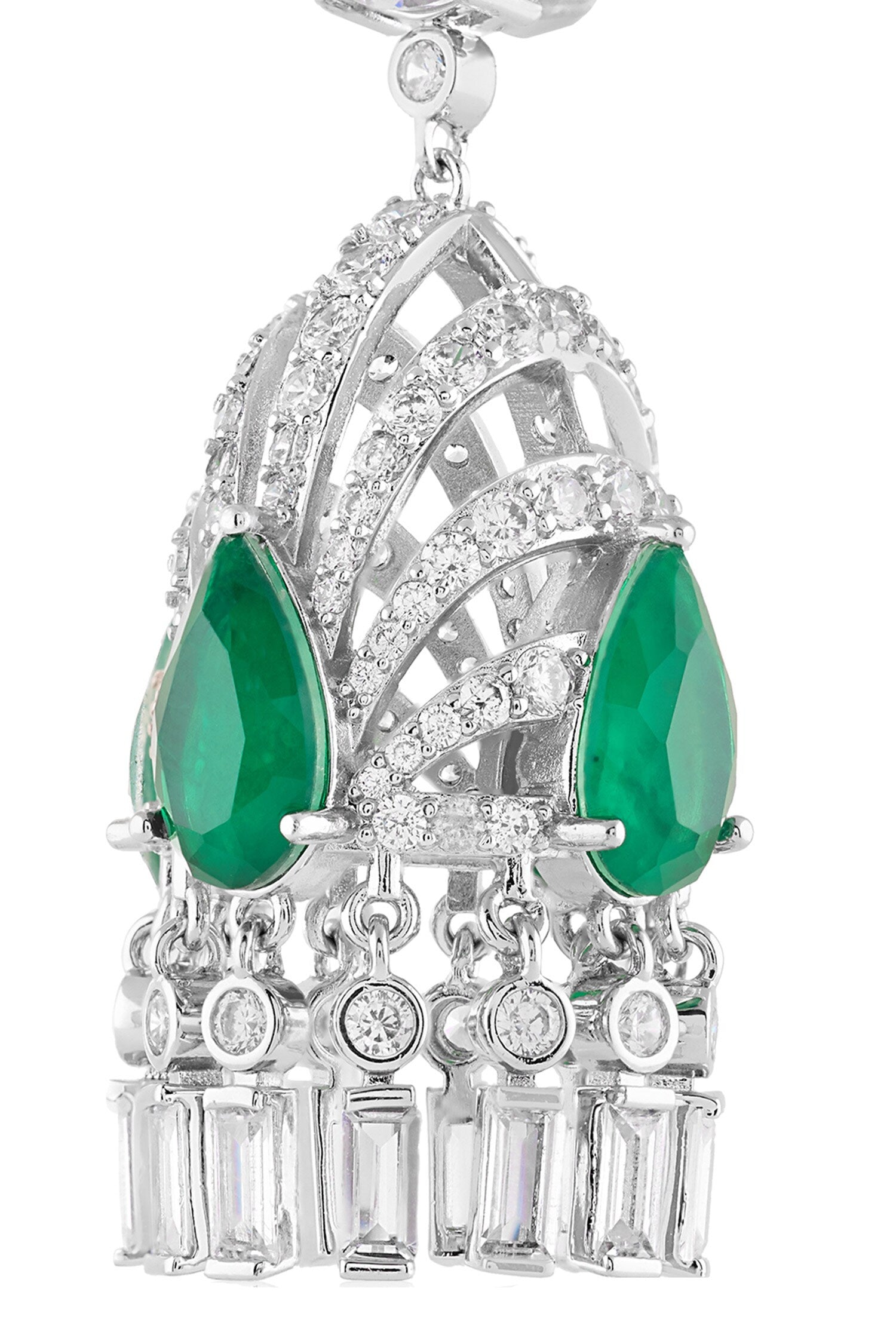 Atelier Crystal Studded Danglers 