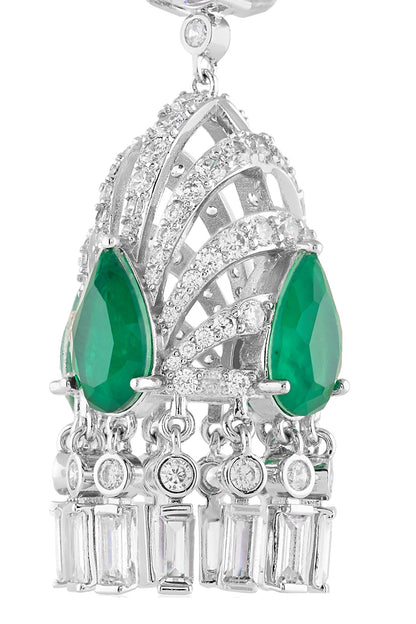 Atelier Crystal Studded Danglers 