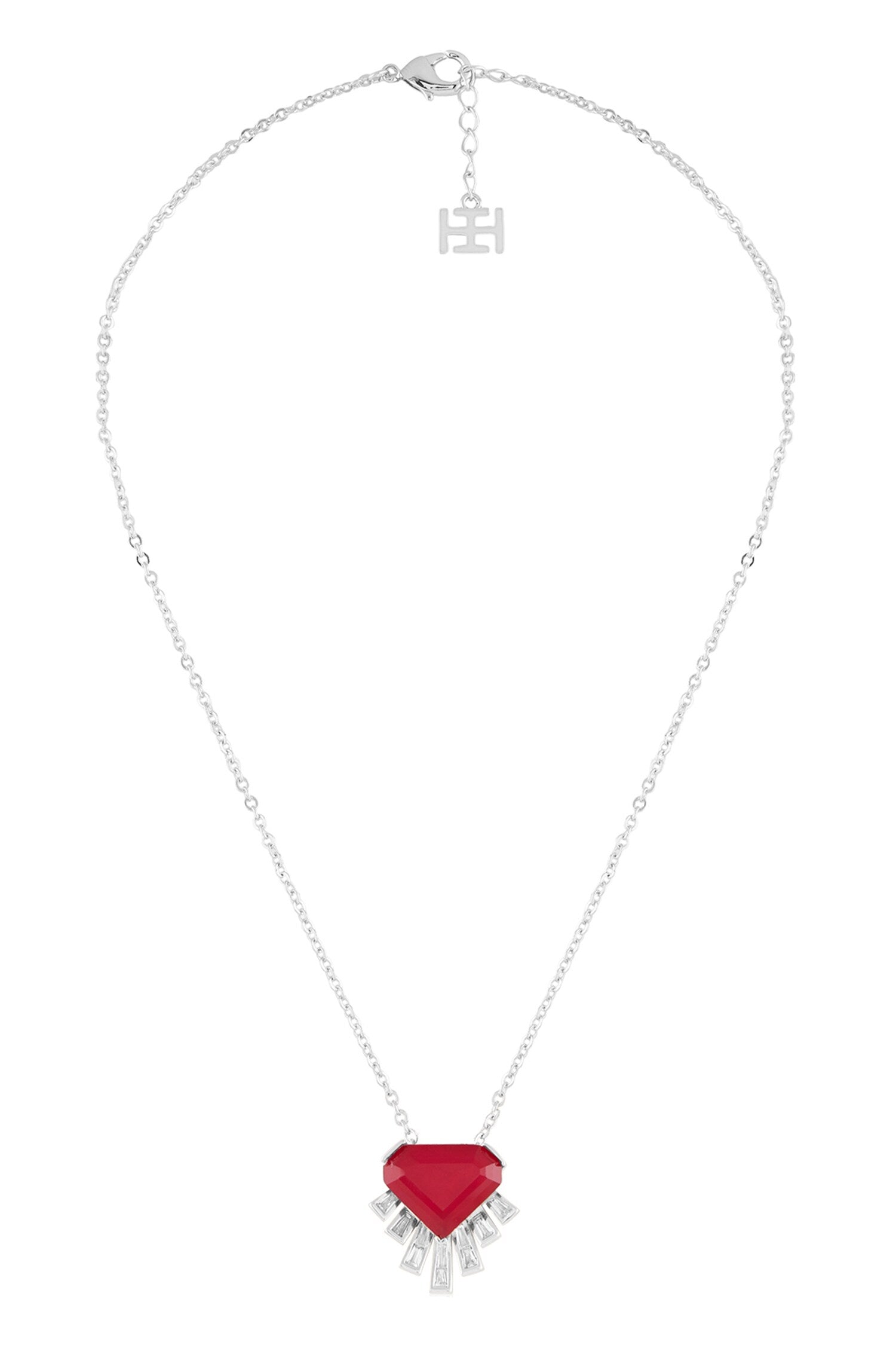 Prismatica Embellished Pendant Necklace 