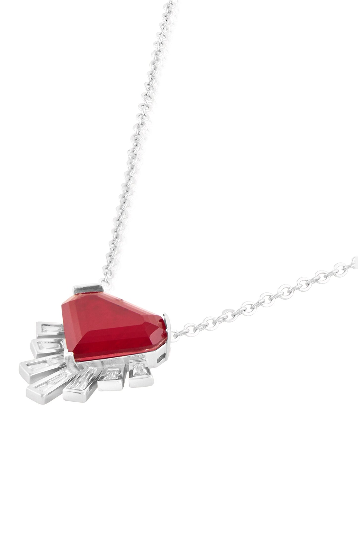 Prismatica Embellished Pendant Necklace 