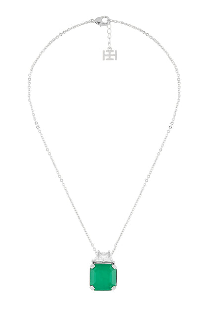 Glamore Crystal Embellished Pendant Necklace 