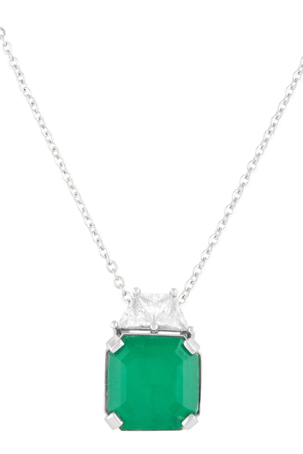 Glamore Crystal Embellished Pendant Necklace 